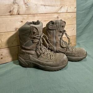 Converse C8894 Tan Suede Tactical Military Combat Boot 7.5 M EU 40 Oil Resistant